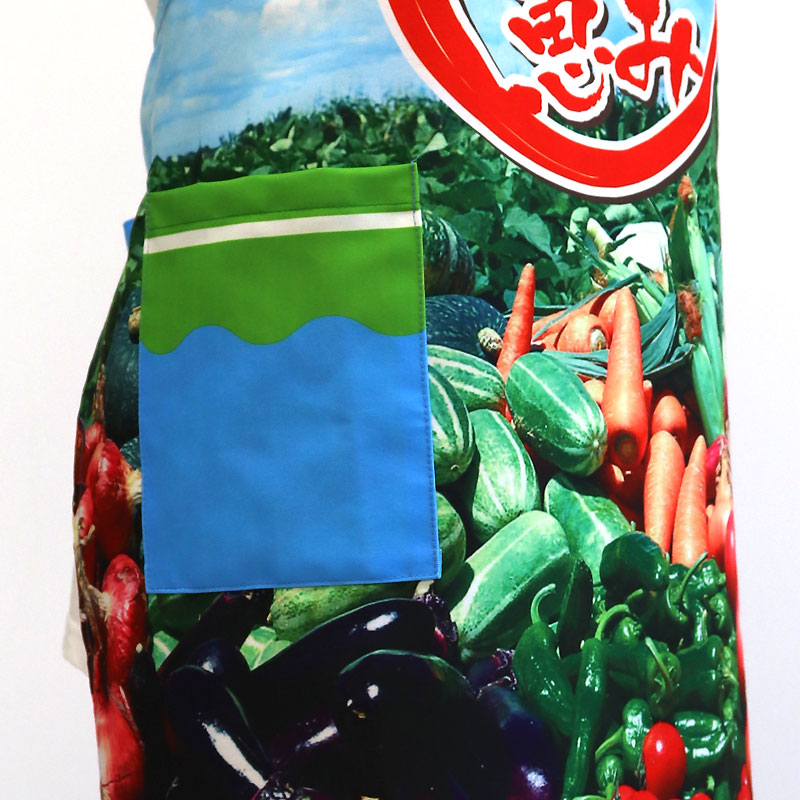 ポケット付きのエプロン写真