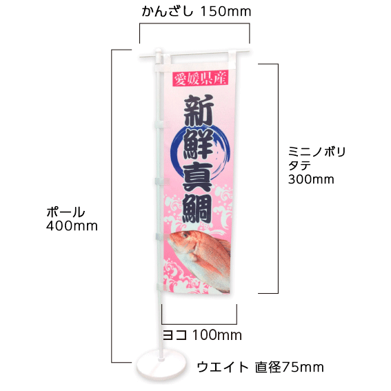 ミニノボリのサイズ